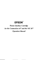 Epson Printer Interface Cartridge Operation Manual