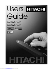 Hitachi C28WF727N User Manual