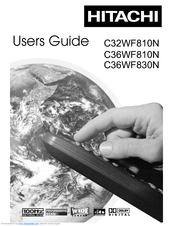 Hitachi C36WF810N User Manual
