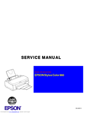 Epson Stylus Color 980 Service Manual