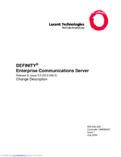 Lucent Technologies DEFINITY Manual