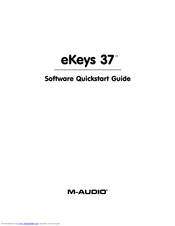 M-Audio eKeys 37 Software Manual