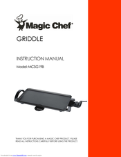 Magic Chef MCSG19B Instruction Manual