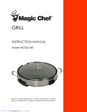 Magic Chef MCSGL14ST Instruction Manual
