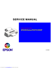 Epson 2000P - Stylus Photo Color Inkjet Printer Service Manual