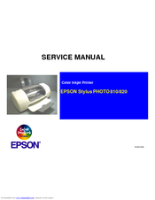 Epson Stylus Photo 820 Service Manual