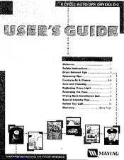 Maytag MD4916 User Manual