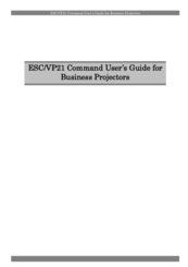 Epson ESC/VP21 User Manual