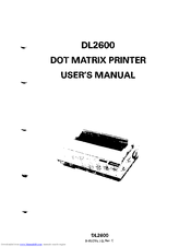 Fujitsu DL2600 User Manual
