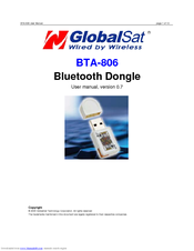 Globalsat BTA-806 User Manual