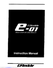 GReddy e-01 Instruction Manual