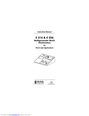 Hanna Instruments C 226 Instruction Manual