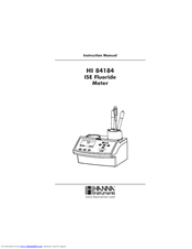 Hanna Instruments HI 84184 Instruction Manual