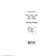 Hanna Instruments BL7 Instruction Manual