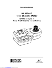 Hanna Instruments HI 96761C Instruction Manual