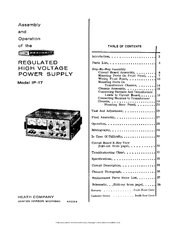 Heath Heathkit IP-17 Assembly Manual