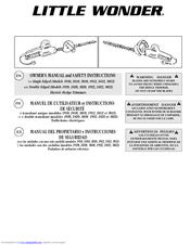 Little Wonder SINGLE EDGED 3010 Owner's Manual