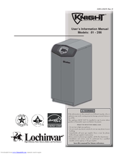 Lochinvar Knight 81 User's Information Manual