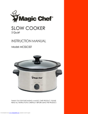 Magic Chef MCSSC5ST Instruction Manual
