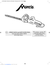 Mantis DOUBLE EDGED DEHT24 Owner's Manual