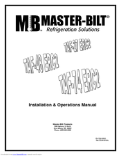 Master Bilt TAF-74 ERC2 s Installation & Operation Manual