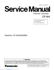 Panasonic Toughbook CF-W4HWEZZBM Service Manual