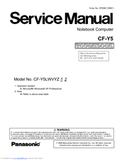 Panasonic CF-Y5LWVYZ1 TOUGHBOOK Service Manual