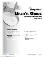 Magic Chef MAGIC CHEF CER3725AGW User Manual
