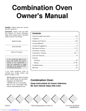 Maytag Combination Oven Owner's Manual