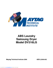 Samsung DV316LGW/XAA Service Manual