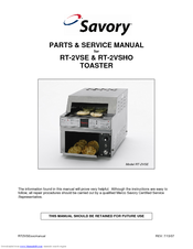 Savory High Output RT-2VSHO Service Manual