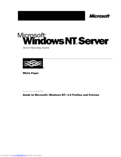 Microsoft Windows NT 4.0 Manual