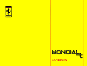 Ferrari 1992 Mondial T U.S. Owner's Manual