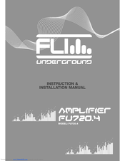 FLI UNDERGROUND FU720.4 Instruction & Installation Manual