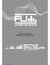 FLI UNDERGROUND FU12TA Instruction & Installation Manual