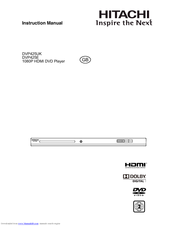 Hitachi DVP425E Instruction Manual