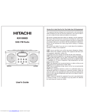 Hitachi KH1000D User Manual