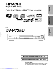 Hitachi DV-P725U Instruction Manual