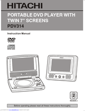 Hitachi PDV314 Instruction Manual