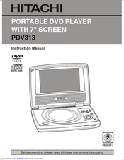 Hitachi PDV313 Instruction Manual