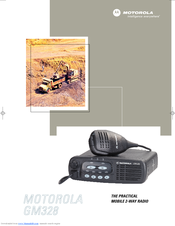 Motorola GM328 Instruction Booklet