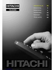 Hitachi 15LD2400 Instructions For Use Manual