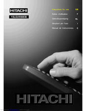 Hitachi 15LD2550EB Instructions For Use Manual