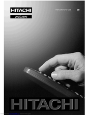 Hitachi 20LD2500 Instructions For Use Manual