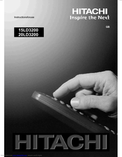 Hitachi 20LD3200 Instructions For Use Manual