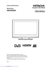 Hitachi 26LD5550U User Manual