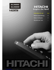 Hitachi 26LD6600C Instructions For Use Manual