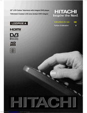 Hitachi L22DP03E A Instructions For Use Manual