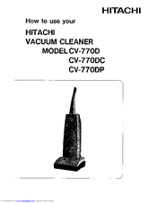 Hitachi CV-770D User Manual