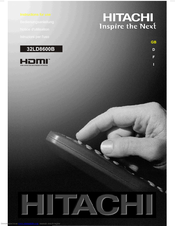 Hitachi 32LD8600B Instructions For Use Manual